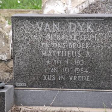 DYK Mattheus A., van 1931-1984
