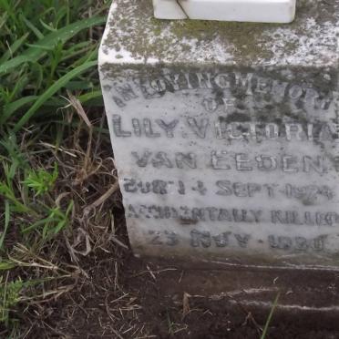 EEDEN Lily Victoria, van 1924-1930