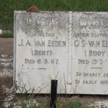 EEDEN J.A., van -1967 &amp; G.S. -1958