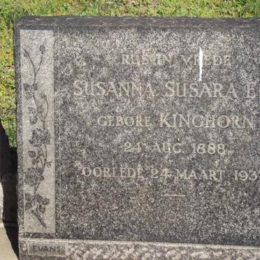 ELS Susanna Susara nee KINGHORN 1888-1937