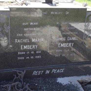 EMBERY Rachel Maria 1910-1983 &amp; James Daniel 1914-1978