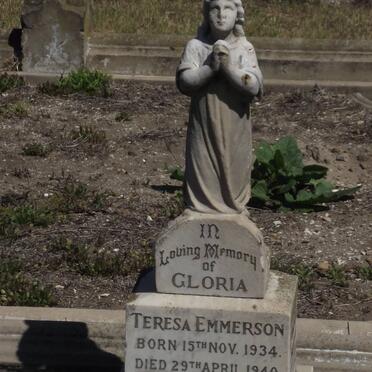 EMMERSON Gloria Teresa 1934-1940 :: EMMERSON Edward Henry 1899-1950