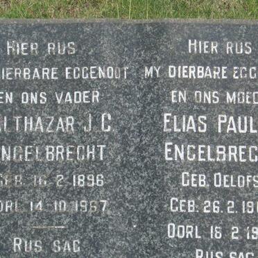 ENGELBRECHT Balthazar J.C. 1896-1967 &amp; Elias Paulus OELOFSE 1904-1958