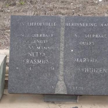ERASMUS Netta 1951-1980 :: OOSTHUIZEN Flip &amp; Martha