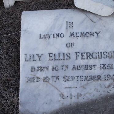 FERGUSON Lily Ellis 1851-1941