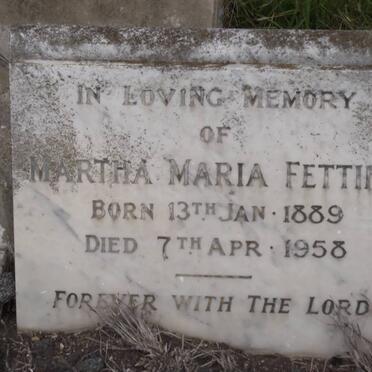 FETTING Martha Maria 1889-1958