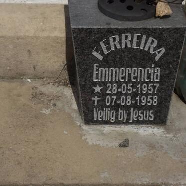 FERREIRA Emmerencia 1957-1958