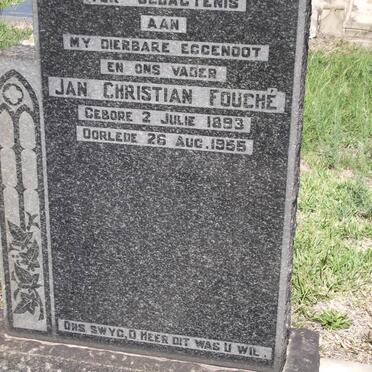 FOUCHE Jan Christian 1893-1955
