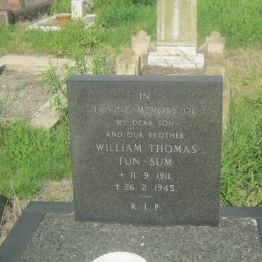 FUN-SUM William Thomas 1911-1945