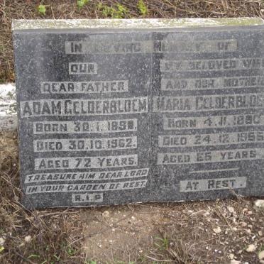 GELDERBLOEM Adam 1890-1962 &amp; Maria 1890-1955