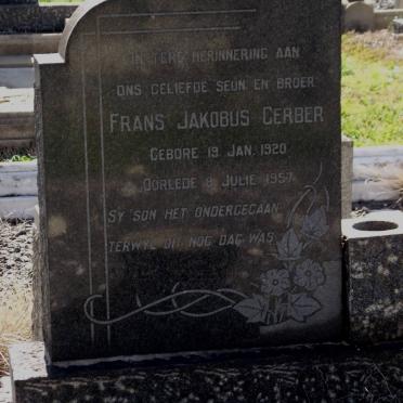 GERBER Frans Jakobus 1920-1957