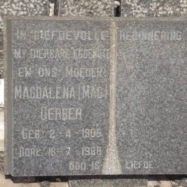 GERBER Magdalena 1906-1968