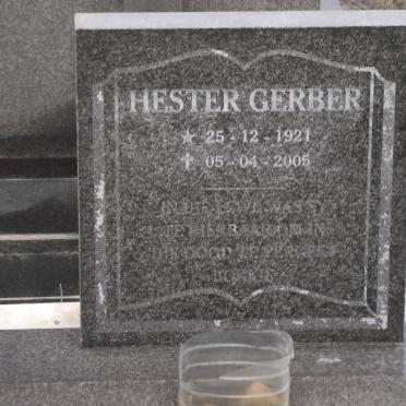 GERBER Hester 1921-2005