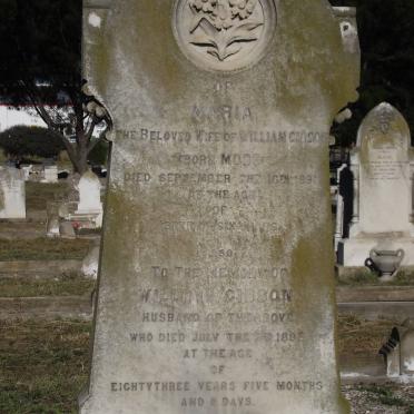GIBSON William -1898 &amp; Maria MODEN -1891