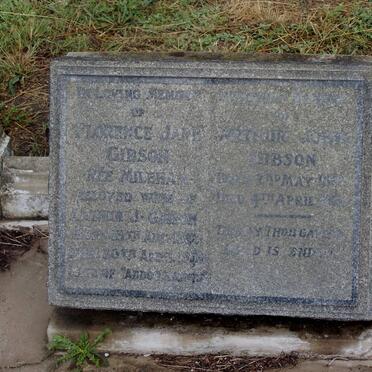GIBSON Florence Jane MILEHALL 1882-1930 &amp; Arthur John 1883-1962