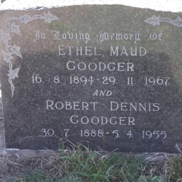 GOODGER Robert Dennis 1888-1955 &amp; Ethel Maud 1894-1967
