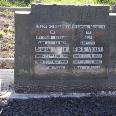GOLDSWAIN Graham Vincent 1910-1958 &amp; Rosie Violet 1909-1996