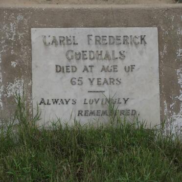 GOEDHALS Carel Frederick