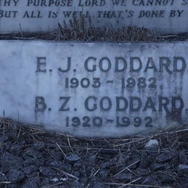 GODDARD E.J. 1903-1982 :: GODDARD B.Z. 1920-1992