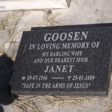 GOOSEN Janet 1946-2009