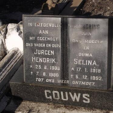 GOUWS Jurgen Hendrik 1908-1980 &amp; Selina 1918-1992