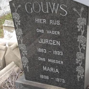 GOUWS Jurgen 1883-1933 &amp; Maria 1898-1973