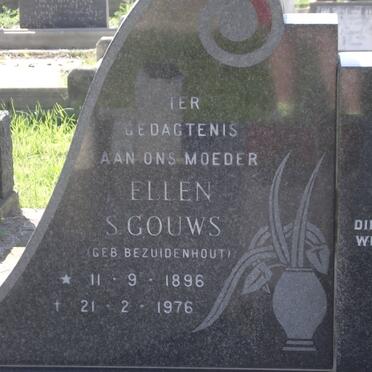GOUWS Ellen S. nee BEZUIDENHOUT 1896-1976