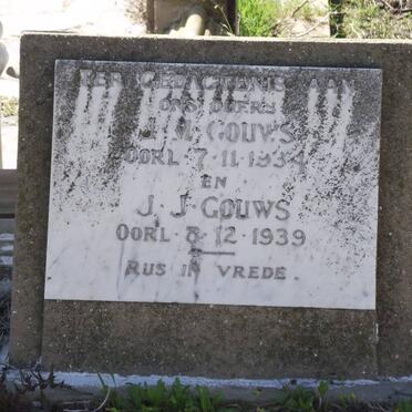 GOUWS J.M. -1934 &amp; J.J. -1939