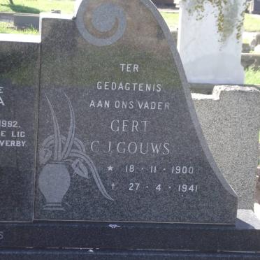GOUWS Gert C.J. 1900-1941