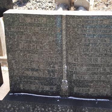 GOUWS Jurgens Hendrik 1904-1959  &amp; Ockerlina Theodoris SLABBERT 1913-1967