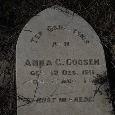 GOOSEN Anna C. 1911-193?