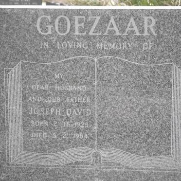 GOEZAAR Joseph David 1925-1984