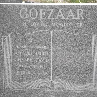 GOEZAAR Joseph David 1925-1984