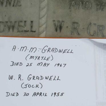 GRADWELL W.R. -1955 &amp; A.M.M. -1967