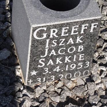 GREEFF Iszak Jacob Sakkie 1953-2000