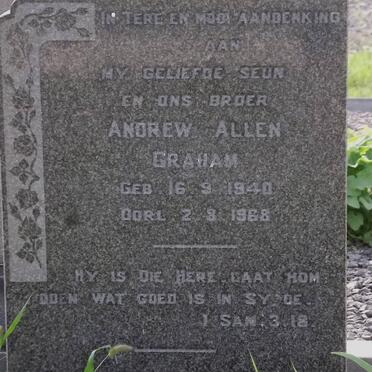 GRAHAM Andrew Allan 1940-1968