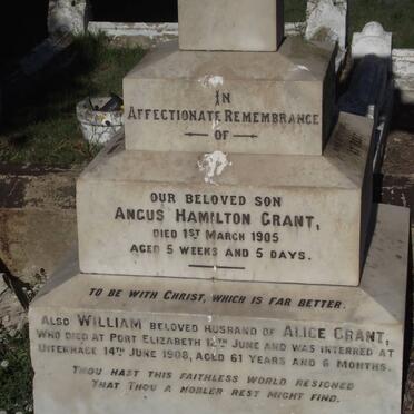 GRANT Angus Hamilton -1905 :: GRANT William -1908