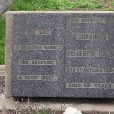 GREBE Johannes Frederick -1954
