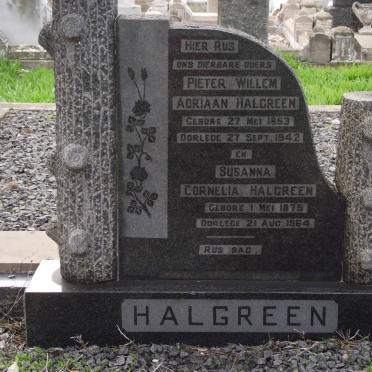HALGREEN Pieter Willem Adriaan 1863-1942 &amp; Susanna Cornelia 1875-1964