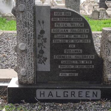 HALGREEN Pieter Willem Adriaan 1863-1942 &amp; Susanna Cornelia 1875-1964