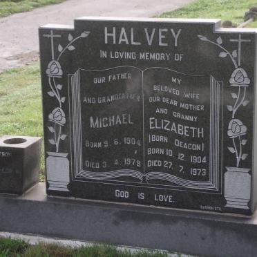 HALVEY Michael 1904-1979 &amp; Elizabeth DEACON 1904-1973