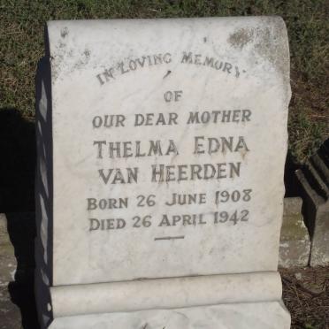 HEERDEN Thelma Edna, van 1908-1942