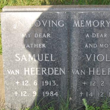 HEERDEN Samuel, van 1913-1984 &amp; Violet 1914-1977