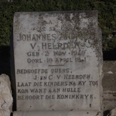 HEERDEN Johannes Andries, v. 1940-1941