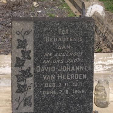 HEERDEN David Johannes, van 1911-1958