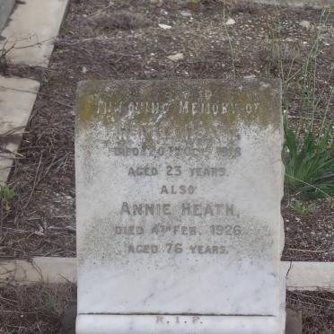 HEATH Henry -1918 :: HEATH Annie -1926