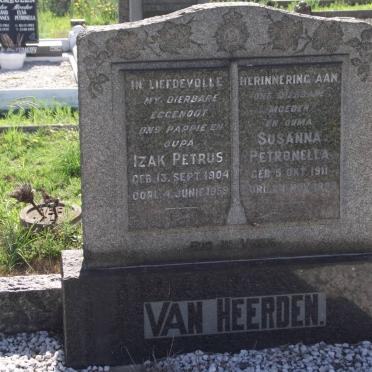 HEERDEN Izak Petrus, van 1904-1959 &amp; Susanna Petronella 1911-1983