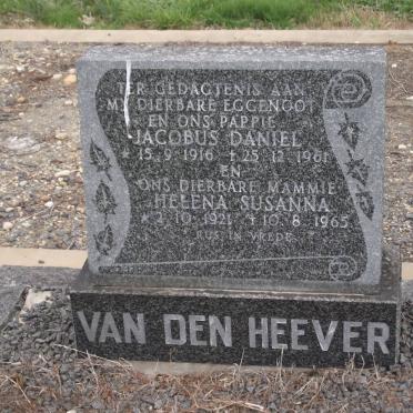 HEEVER Jacobus Daniel, van den 1916-1961 &amp; Helena Susanna 1921-1965