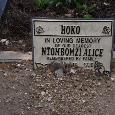 HOKO Ntombomzi Alice 1930-1984