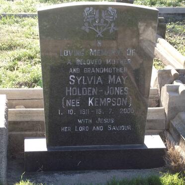 HOLDEN-JONES Sylvia May nee KEMPSON 1911-2000